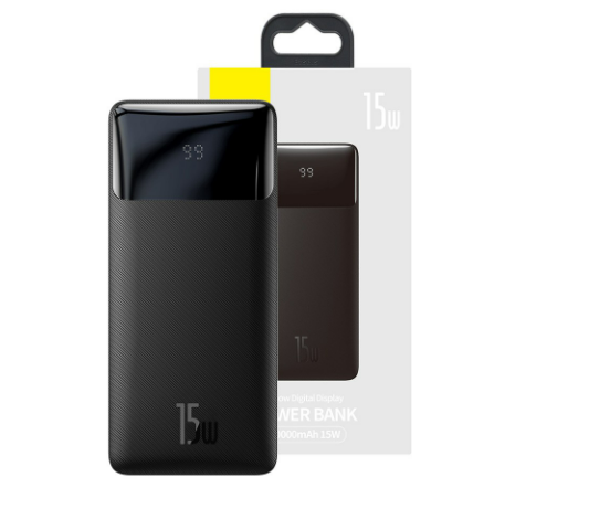 Baseus Bipow Digital Display Power Bank 10000mAh 15W-Black