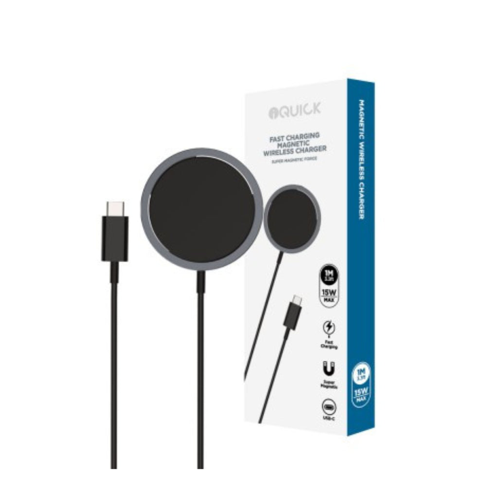 iQuick 15W Fast Charging Magnetic Wireless Charger
