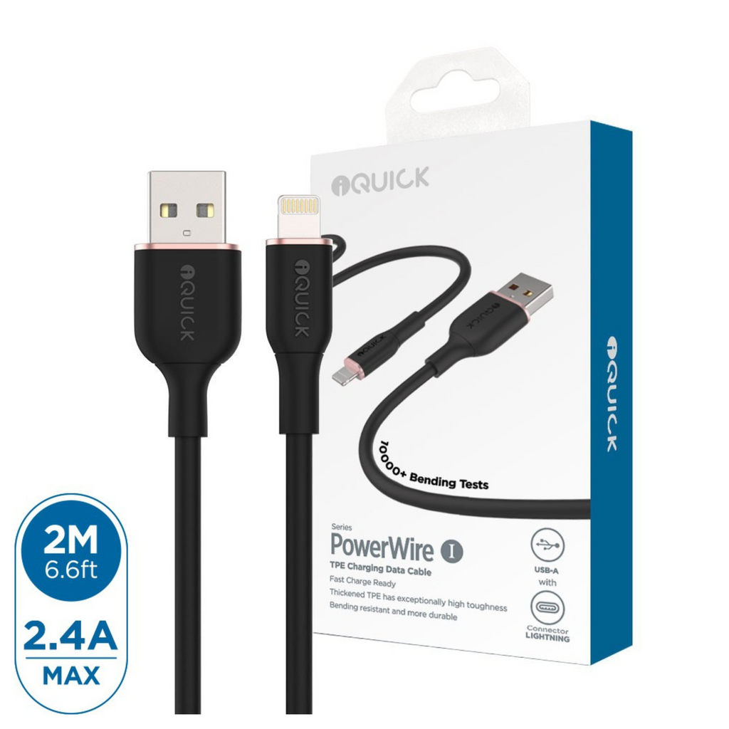 iQuick Cables USB-A to Lightning 2M