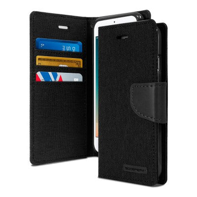 Mercury Canvas Diary Wallet Case For iPhone